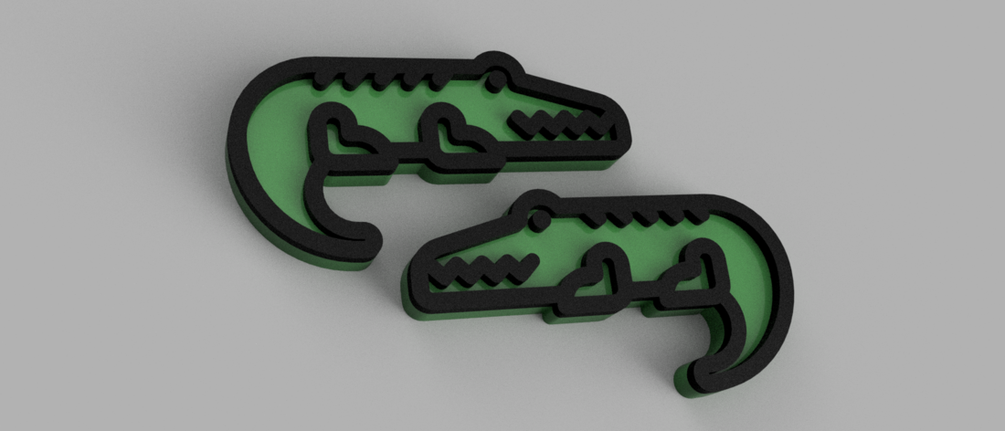 3D CROCODILE MODEL
