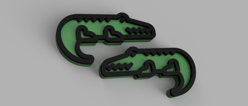 3D CROCODILE MODEL