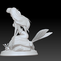 LITTLE MERMAID STATUE PRINCESS 3D PRINT - Thumbnail 1