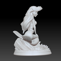 LITTLE MERMAID STATUE PRINCESS 3D PRINT - Thumbnail 2