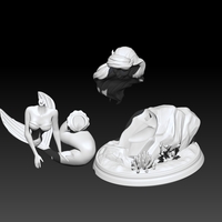 LITTLE MERMAID STATUE PRINCESS 3D PRINT - Thumbnail 7