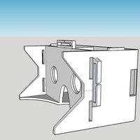 Google cardboard for Galaxy S5 W/Head strap mounts and USB port  - Thumbnail 2