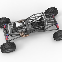 Mud dragster Base Version 2 Scale 1:25 - Thumbnail 4