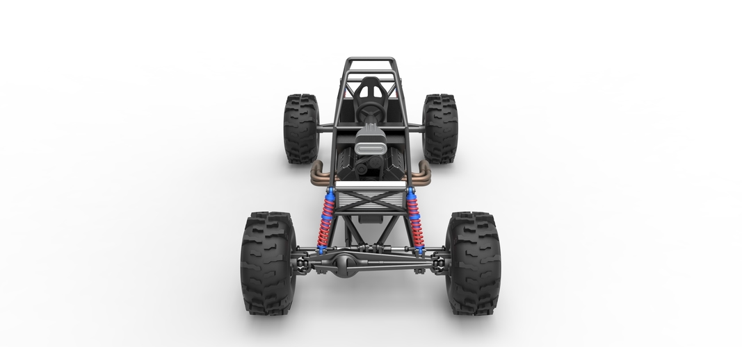 Mud dragster Base Version 2 Scale 1:25 3D Print 552081