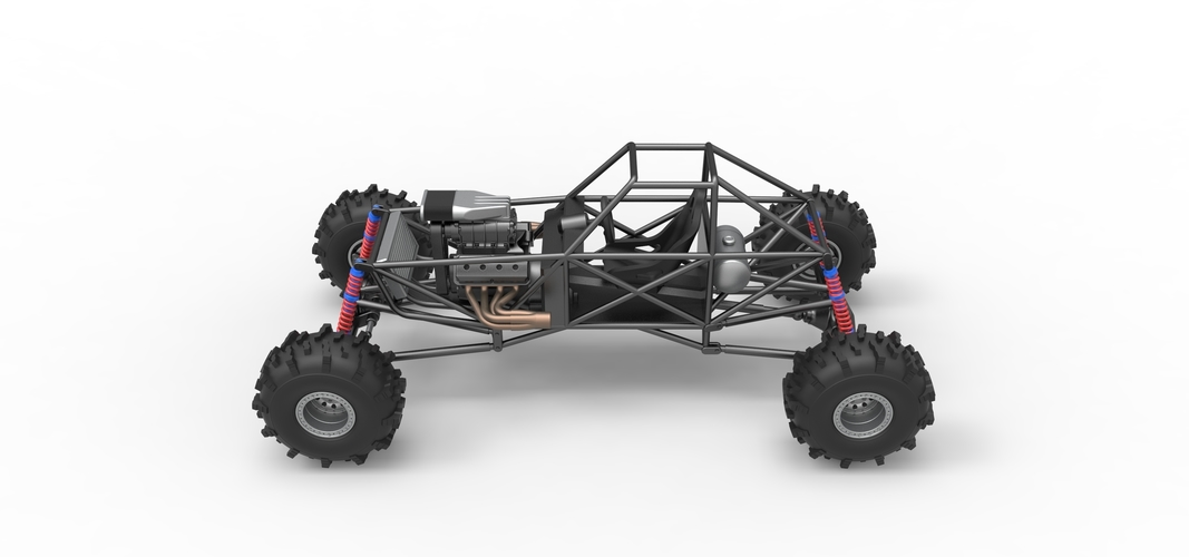 Mud dragster Base Version 2 Scale 1:25 3D Print 552083