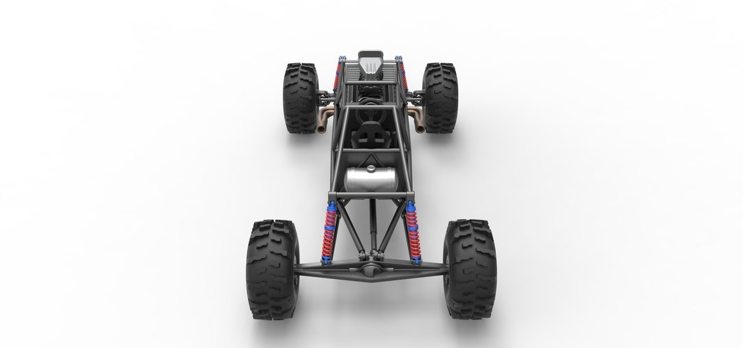 Mud dragster Base Version 2 Scale 1:25 3D Print 552090