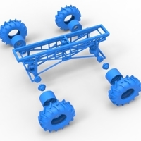 Chassis of Redneck Rave Mud truck 1:25 - Thumbnail 15