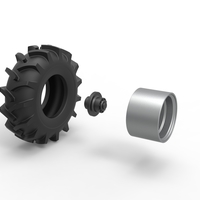 Wheel of Redneck Rave Mud truck 1:25 - Thumbnail 10