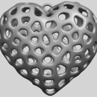 Necklaces -Voronoi Heart - Thumbnail 2
