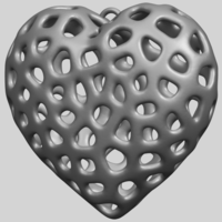 Necklaces -Voronoi Heart - Thumbnail 3
