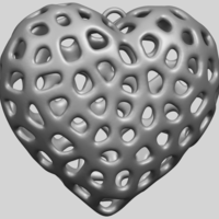 Necklaces -Voronoi Heart - Thumbnail 7