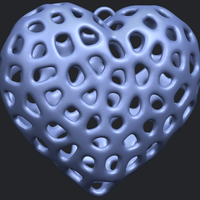 Necklaces -Voronoi Heart - Thumbnail 17