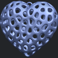 Necklaces -Voronoi Heart - Thumbnail 18