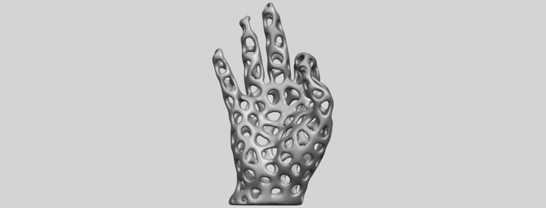 Voronoi Hand 3D Print 552427