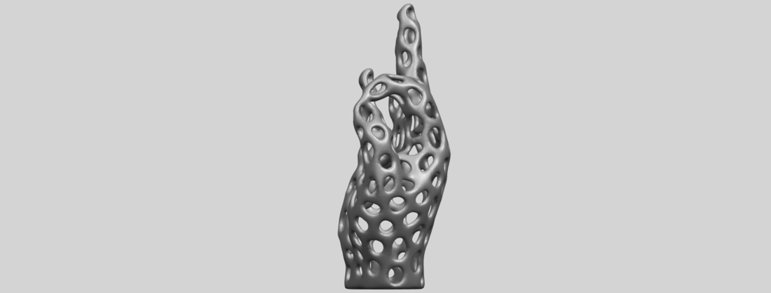 Voronoi Hand 3D Print 552429