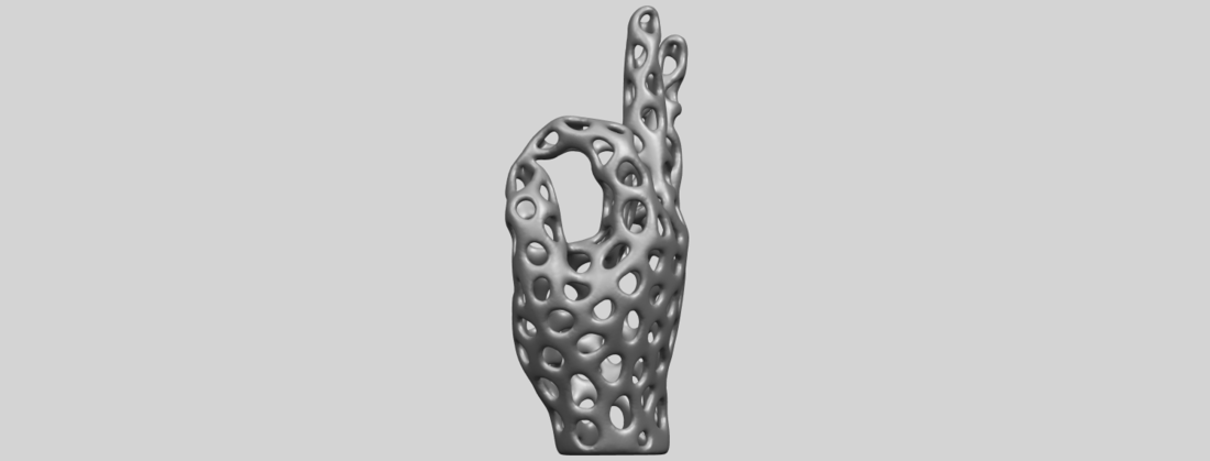 Voronoi Hand 3D Print 552430