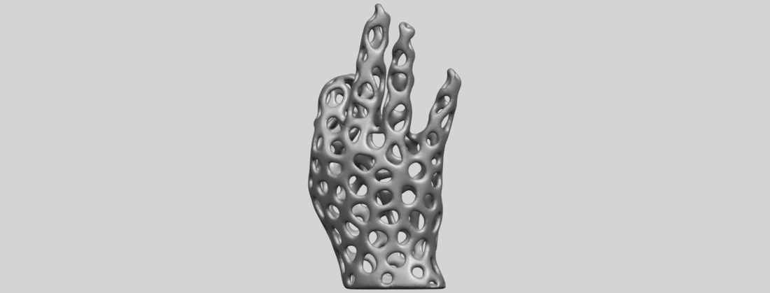 Voronoi Hand 3D Print 552433