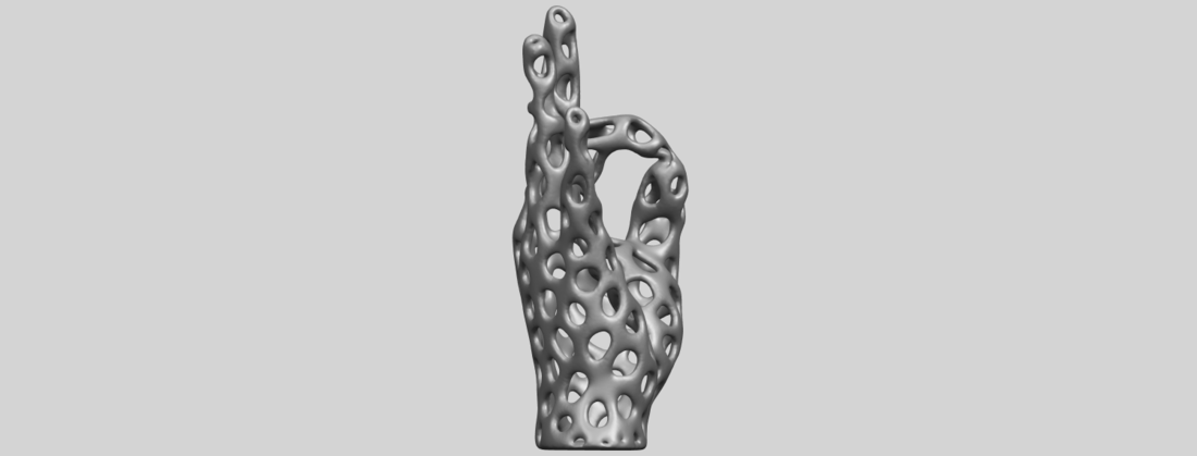 Voronoi Hand 3D Print 552435