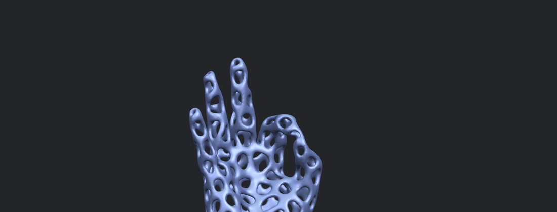 Voronoi Hand 3D Print 552436