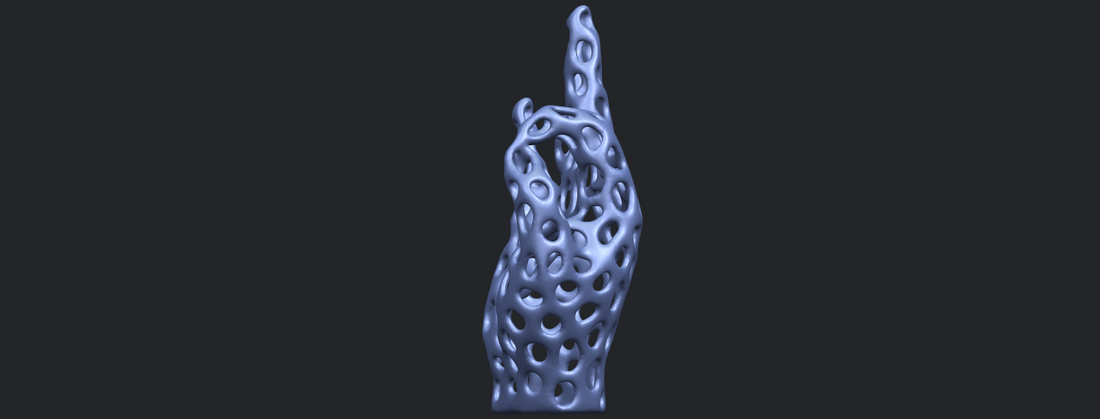 Voronoi Hand 3D Print 552440