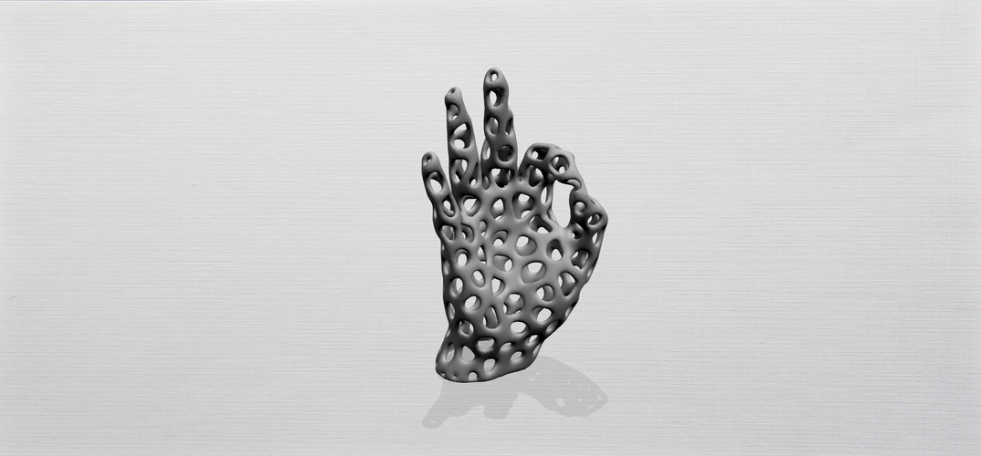 Voronoi Hand 3D Print 552447