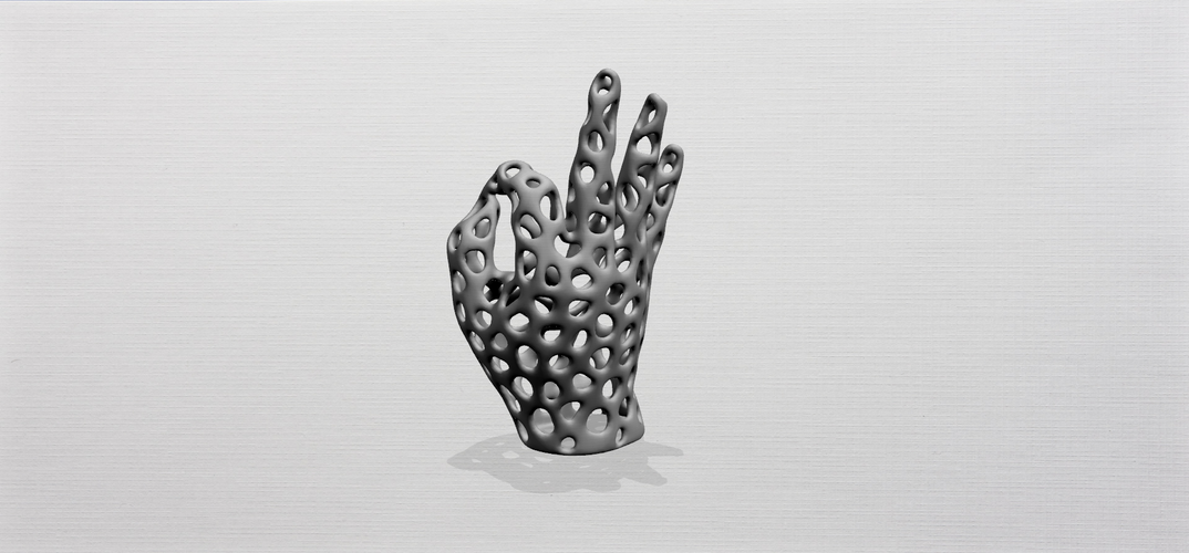 Voronoi Hand 3D Print 552448