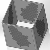 Square pencil box with a map of Serbia - Thumbnail 4