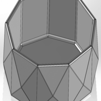 A nine-cornered pencil box with pyramids on the sides - Thumbnail 2