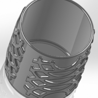 A round pen cup with an unusual pattern - Thumbnail 2