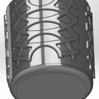 A round pen cup with an unusual pattern - Thumbnail 3