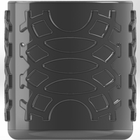 A round pen cup with an unusual pattern - Thumbnail 4