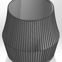 A round pencil cup like a vase with slits on the side - Thumbnail 1