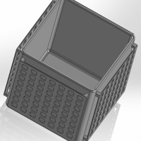 A square pencil case with a surrounding grid - Thumbnail 2