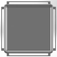 A square pencil case with a surrounding grid - Thumbnail 5