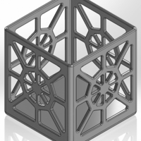 A square pencil case with an octagonal pattern - Thumbnail 1