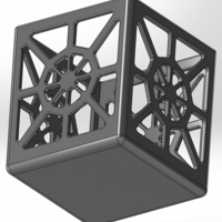 A square pencil case with an octagonal pattern - Thumbnail 2