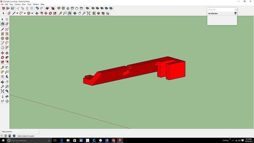 Light Holder/ bracket For Da Vinci PRO 3D Print 55254