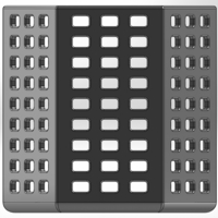 Hexagonal pencil case with rectangular slots - Thumbnail 4