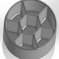 Round pen cup with internal hexagon - Thumbnail 2