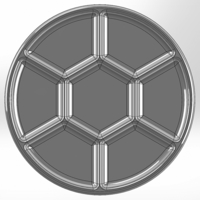 Round pen cup with internal hexagon - Thumbnail 4