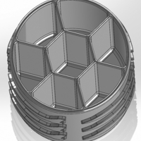 Round pen cup with internal hexagon and G-4 aircraft - Thumbnail 3