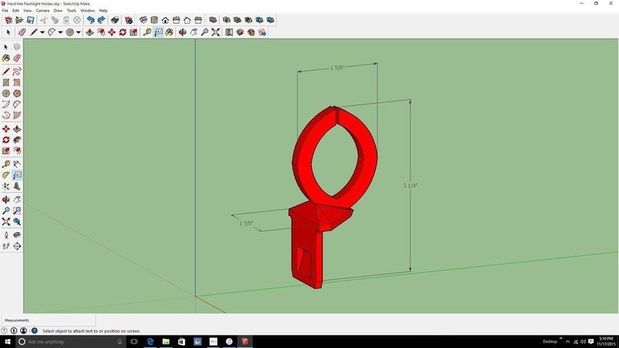 Hard Hat flash light holder 3D Print 55259