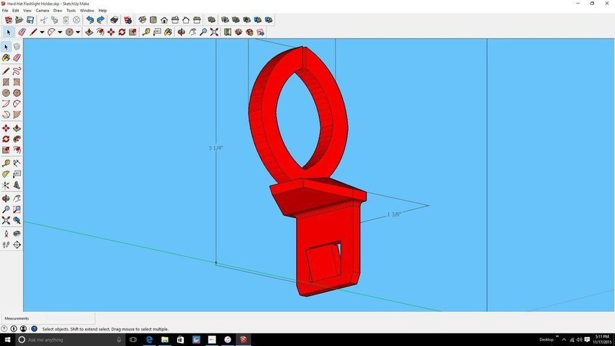 Hard Hat flash light holder 3D Print 55262