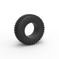 Small Tire of Uphill Sand Racing Dragster 1:25 3D Printing 552629