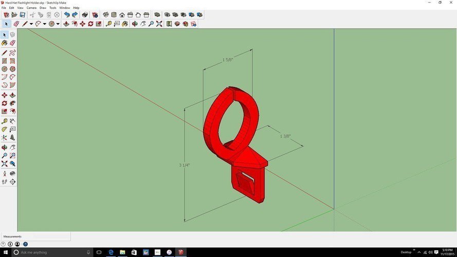 Hard Hat flash light holder 3D Print 55263