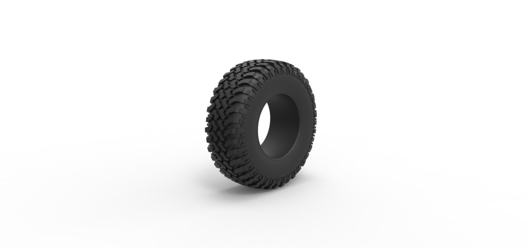 Tire of Uphill Sand Racing Dragster 1:25 3D Print 552630