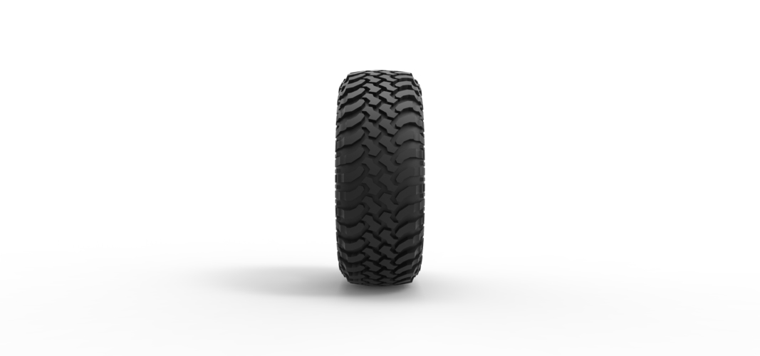 Tire of Uphill Sand Racing Dragster 1:25 3D Print 552632