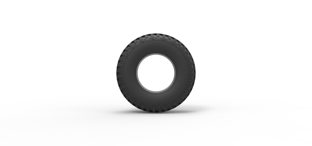 Tire of Uphill Sand Racing Dragster 1:25 3D Print 552633