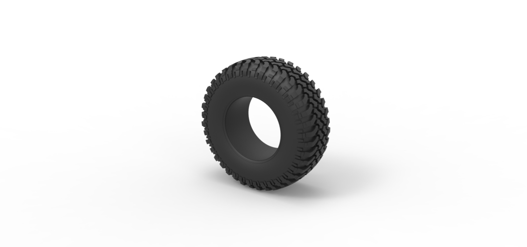 Tire of Uphill Sand Racing Dragster 1:25 3D Print 552635