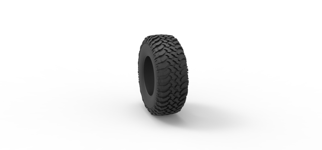 Tire of Uphill Sand Racing Dragster 1:25 3D Print 552636